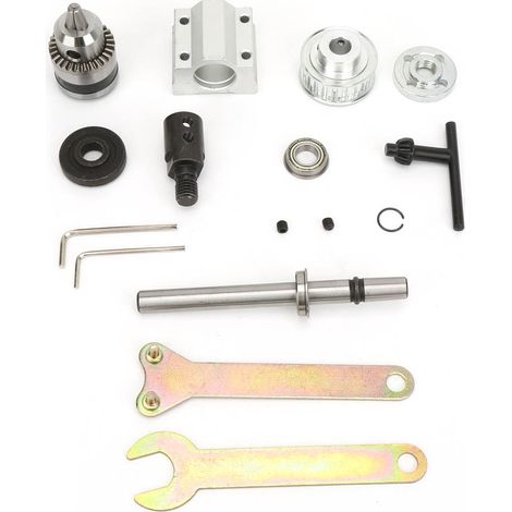 Ensemble de broche non motorisée, en acier, multifonctionnel, de bonne précision et stable B10 pour scies à table, perceuses d'établi et fraiseuses de bricolage