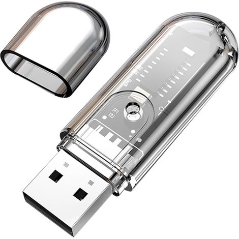 Adaptateur Bluetooth Audio Récepteur Bluetooth 5.3 Recepteur Bluetooth Dongle USB Bluetooth Plug & Play Audio de Musique HD Bluetooth pour Haut-Parleurs,Chaîne Hi-FI,Voitures (1/5)