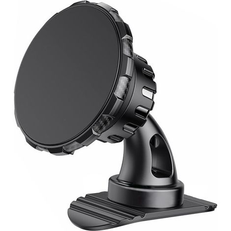 1 support magnétique pour téléphone, rotation 360°, fixation adhésive sur grille d'aération ou tableau de bord, compatible tous smartphones (1/5)