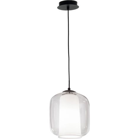 Lampada sospensione D22 cm - vetro soffiato Trasparente BONNIE MOD2 (1/2)