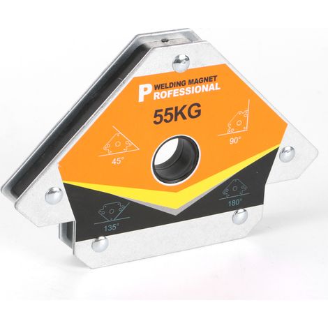 Irovami support de positionnement magnétique puissant pour soudage, outil pratique de fixation d'angle, gabarit de soudage réglable à 45°, 90°, 135° et 180°, localisateur de soudage (1/5)