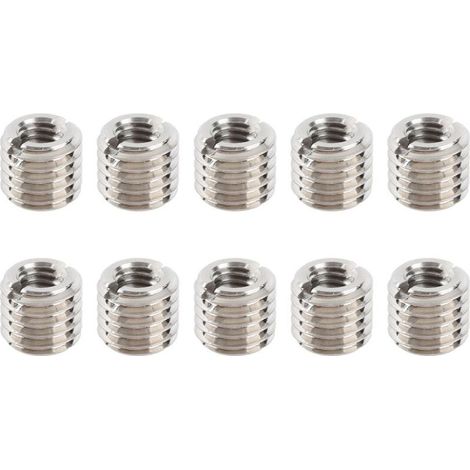 Insert Fileté - M6 X 1 0 Femelle Et M10 X 1 5 Mâle - Réparation De Filetage - Acier Inoxydable 303 - 10 Pièces (1/5)
