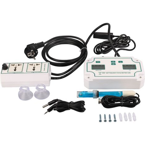 Analyseur Eau pH/EC/Température WiFi Tuya Contrôle App Multi-langues Sonde Séparée Précise pour Aquarium Piscine Hydroponie (1/5)