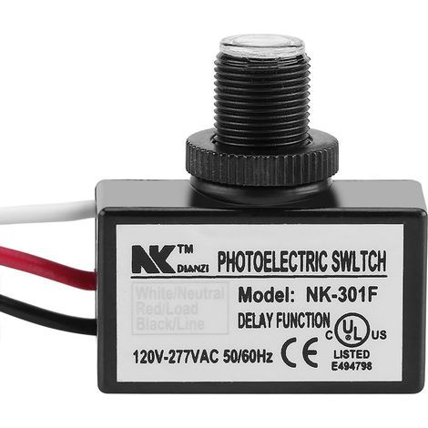 Automatischer fotoelektrischer Lichtschalter mit Dämmerungssensor für Beleuchtungskörper, 120–277 V Wechselstrom (1/5)