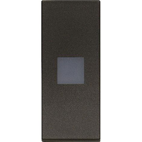 VIMAR - 31000.DG Botón 1M alineado con difusor negro