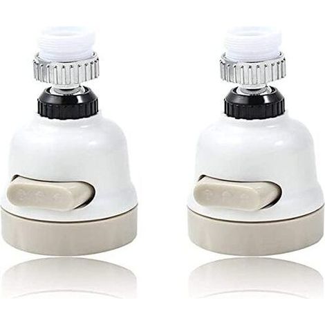 Lot de 5 têtes mobiles pour robinet de cuisine, aérateur de robinet à économie d'eau, rotation à 360 °, buse de robinet anti-éclaboussures avec filtre (1/5)