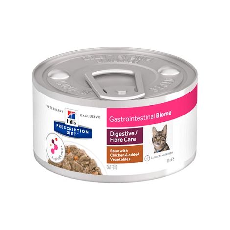 Hills Cat Prescription Diet Gastrointestinal Biome Spezzatino con Pollo e Verdure - Lattina 85 Gr - Cibo Umido Gatti (1/2)