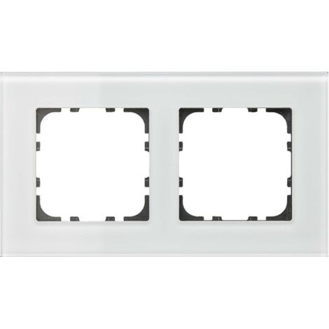 CADRE EN VERRE DOUBLE KNX, BLANC BE-GTR2W.01 MDT
