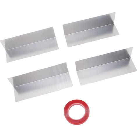 Lot de 4 joints d'étanchéité pour porte de garage en aluminium, résistants aux intempéries, pour intérieur et extérieur, 15 x 4,5 cm (5,91 x 1,77 pouces). (1/5)