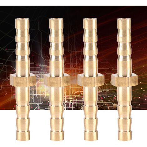 Lot de 4 raccords en laiton 4-4 mm, réducteurs de tuyau à embout cannelé, connecteurs à bouchon réducteur (1/5)