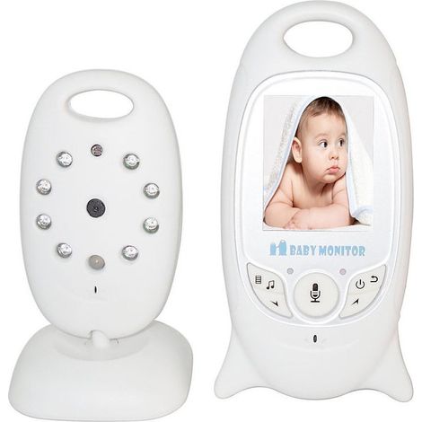 Babyphone vidéo bidirectionnel vision nocturne caméra numérique écran couleur LED dispositif de surveillance du sommeil pour bébé 2 pouces (1/5)