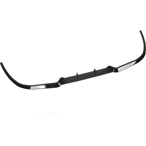 Bande anti-collision pour lèvre de pare-chocs avant, séparateur de lèvre de pare-chocs avant 114 cm, convient pour Seat Leon, noir brillant. (1/5)