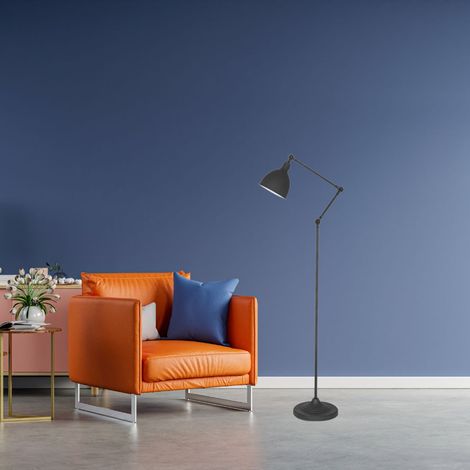 Lampadaire Bazar 1x25W E27 Noir Fumé (1/2)