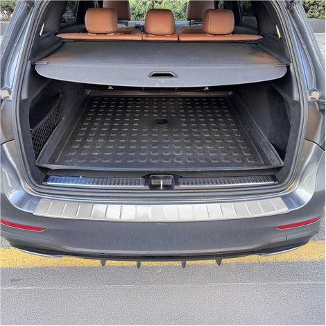 OMAC Ladekantenschutz Stoßstangenschutz für Mercedes GLC X253 2015-2022 – Edelstahl Chrom (1/5)