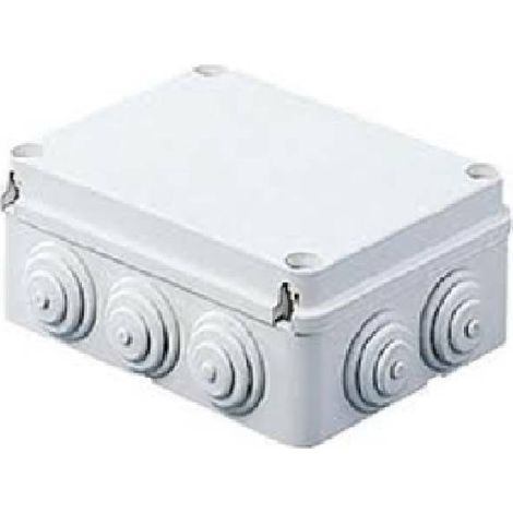 GEWISS GW44006 - Scatola di derivazione con coperchio a vite - IP55 - dim. int. 150x110x70 - pareti con passacavi - Grigio
