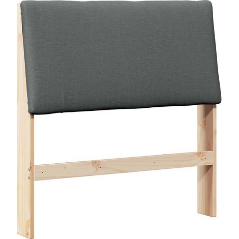 Maison Exclusive - Gepolstertes Kopfteil Dunkelgrau 100 cm Massiv