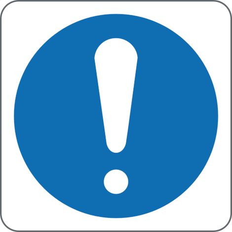 Panneau d’obligation générale ISO 7010 M001 - Taille: 200200mm - Materiel: PVC