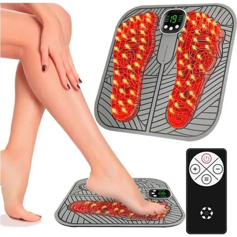 Appareil de massage des pieds électrique, pliable et portable, avec 8 modes et 19 niveaux d'intensité.-AquaForge (1/5)