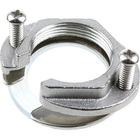 Kit d'accessoires pour robinet de cuisine type C en acier inoxydable 31 mm : écrou anti-desserrage, capuchon, rondelle de fixation, collier de serrage et rondelle. Accessoires pour robinet d'évier. (1/5)