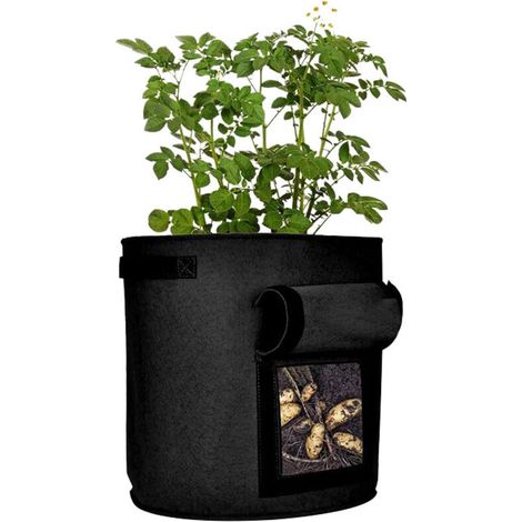 Sacs de plantation pour jardin, lot de 2 sacs à légumes de 10 gallons, en tissu non tissé (1/5)