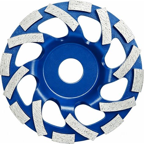 Disque Diamant - 125 mm - Pour Meulage Béton Pierre Granit - 16 Segments - Trou M14 - Vitesse Max 12250 Tr/Min (1/5)