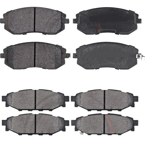 KIT PASTIGLIE FRENO ANTERIORI E POSTERIORI compatibile con SUBARU XV (GT) / PASTIGLIE FRENANTI AUTO OEM P 78 028,P 78 026 / SOSTITUZIONE DIRETTA / BASSA POLVERE / SILENZIOSO