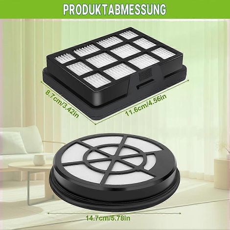 HEPA-Filter-Ersatz für Bosch BBZ152EF Serie 2 BGC05 BGS05 BGC05A320 BGC05A220A Staubsaugerzubehör() (1/4)