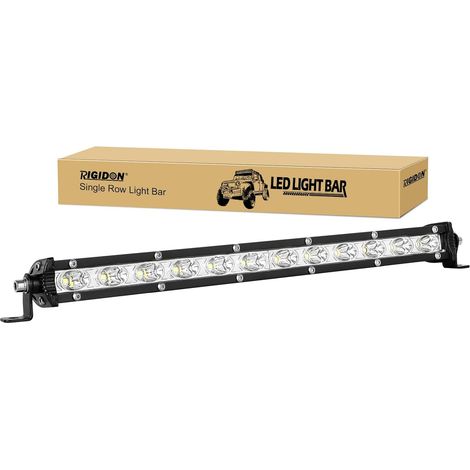 33 cm 13 pouces 60W Slim led light barre, 12V 24V barre d'éclairage led, projecteurs lumière spotlight pour offroad Véhicules Voiture camions SUV ATV 4x4 tracteur, 6000K feu antibrouillard (1/5)