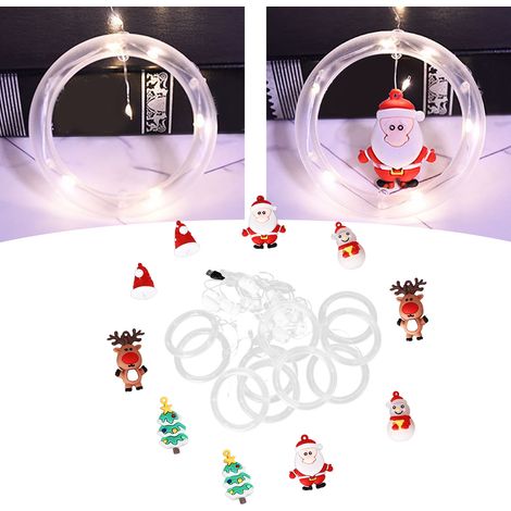 Guirlandes lumineuses décoratives de Noël, décorations de chambre, guirlandes lumineuses LED en forme de stalactites, décorations pour sapin de Noël, guirlandes lumineuses en fil de cuivre en forme de (1/5)