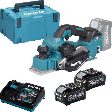 Pialla a batteria Makita KP001GM201 40V max. / 2 batterie da 4,0 Ah + caricabatterie in confezione MAKPAC (1/5)