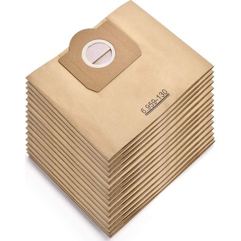 Compatibili con i ricambi per aspirapolvere Kärcher, questi sacchetti per aspirapolvere a doppia filtrazione garantiscono la purificazione e una migliore qualità dell'aria. - AquaForge (1/5)