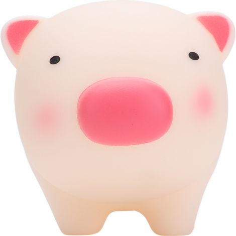 Cochon tirelire en plastique résistant, coffre-fort ludique forme animale pour enfants, décoration chambre, rangement pièces et billets. (1/5)
