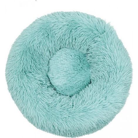 Coussin 100 cm avec housse lavable - Bleu menthe - Coussin pour chien, coussin de jeu pour enfant - Pouf rond en forme de donut, panier pour chien, chambre d'enfant, bleu océan (1/5)