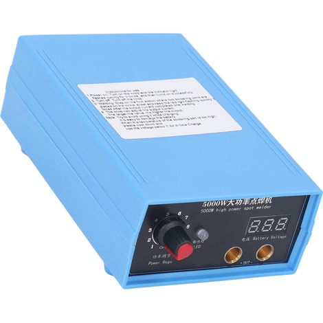 Poste à souder par points 5000 W pour cuivre à haute conductivité, portable, sur batterie, prise UE (AC100-240 V). (1/5)
