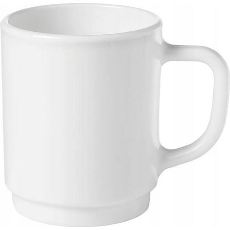 Bormioli stapelbare Horeca-Becher 250 ml Opalglas Catering 24 Stück (1/5)