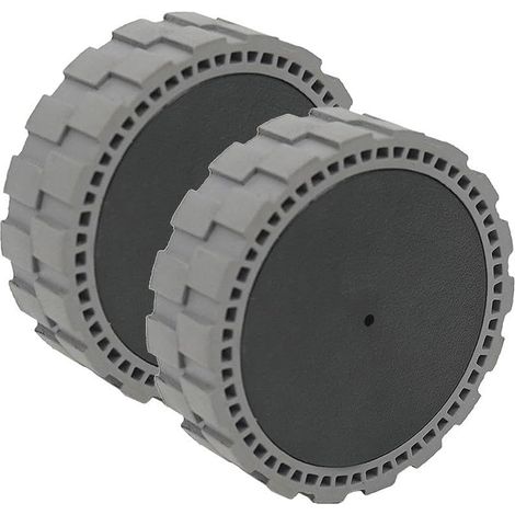 Lot de 2 pneus de rechange pour aspirateur robot Ecovacs X1 T10 Turbo - Roues d'entraînement en caoutchouc antidérapantes - Noir - 7 x 2 cm (1/5)