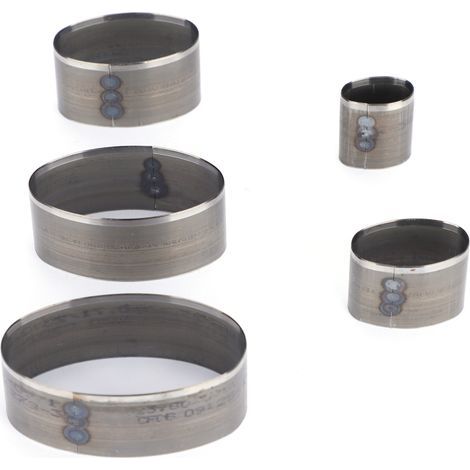 Ensemble de 5 matrices de découpe pour cuir, moule de découpe ovale creux, outil de bricolage artisanal (1/5)