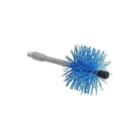 Balai de cheminée flexible en nylon 80mm – Raccord femelle MA12 – Tube rond pour conduits inox et aluminium – Nettoyage efficace