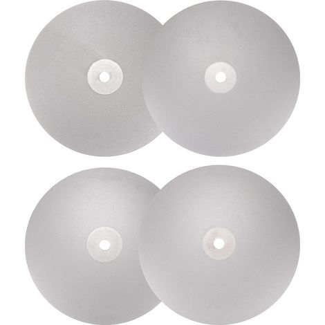 6" x 1/2" Arbor 600/1200/2000/3000 Grit Flat Diamond Disc Set for Grinding, Sanding, Ceramic, Glass, Stones (1/5)