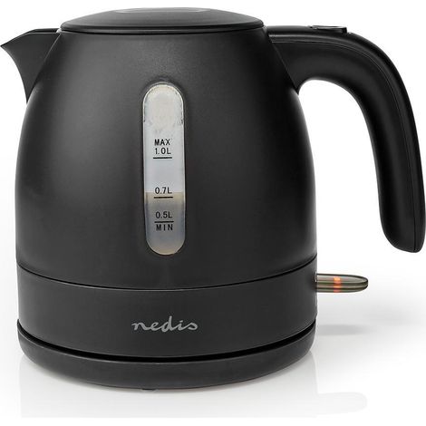 Wasserkocher 10 l kunststoff schwarz drehbar um 360 grad verstecktes heizelement strix steuerung boil dry funktion (1/5)