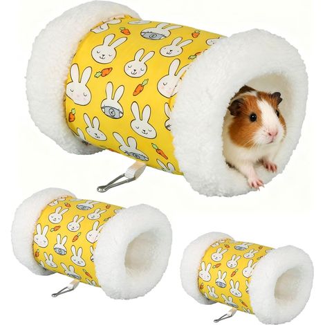 Set di 2 tunnel per gatti, tunnel per conigli, cuccia per conigli, tunnel per porcellini d'India per criceti, gatti, conigli, cani, porcellini d'India, animali domestici (1/5)