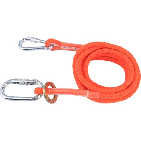 Corde de sécurité pour travaux aériens avec petite boucle 3M, longe d'assurance pour la construction extérieure