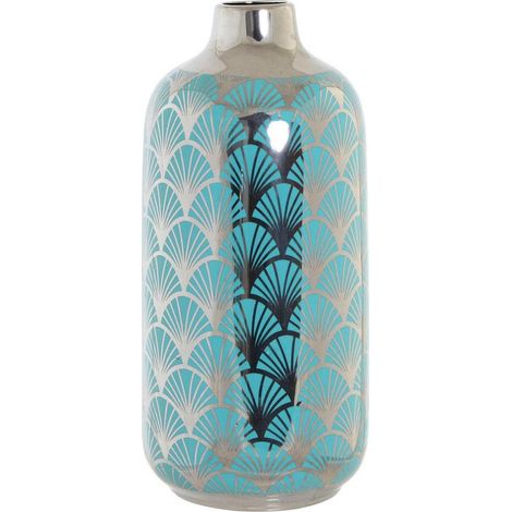 Vase Porcelaine Turquoise Orientale 15 x 15 x 41,5 cm S3015271