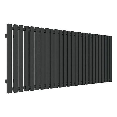Stahlheizkörper Schwarz - Höhe 610mm - Breite 1080mm - 880 Watt - TRI610/1080YPN