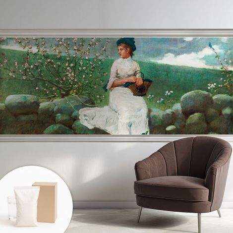 Carta Da Parati In Vlies - Fotomurale - Decorazione Paretie - Per Camera Da Letto - Per Soggiorno - Con Colla Gratuita Pace fiorita 250x104 cm (1/5)