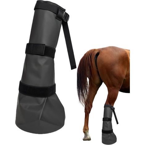 Botte de Trempage pour Sabots Sac de Bain de Soulagement Équin Sac De Trempage Adaptable Pour Sabots Pour L'Entraînement En Extérieur Au À L'Écurie Course Sortie Et Compétition (1/5)