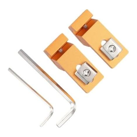 CNC Bornes latérales avec rainure en T pour fraiseuses, ensemble de plaques de pression en aluminium avec écrous M6, dispositif de serrage compact pour bois et plastique, routeur CNC3018 et graveur (1/5)