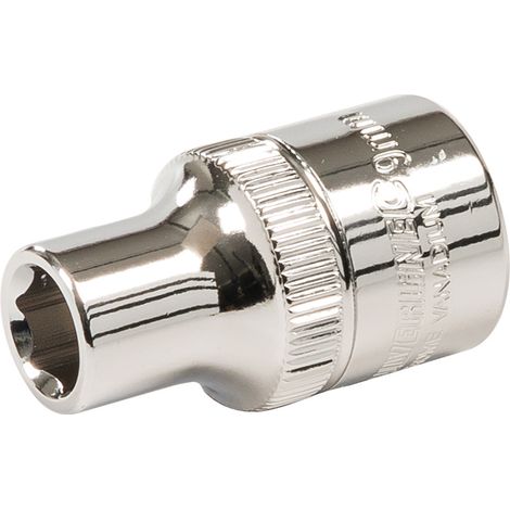 Sechskant Steckschlüsseleinsatz metrisch 1/2-Zoll-Antrieb 9 mm Nuss (1/2)