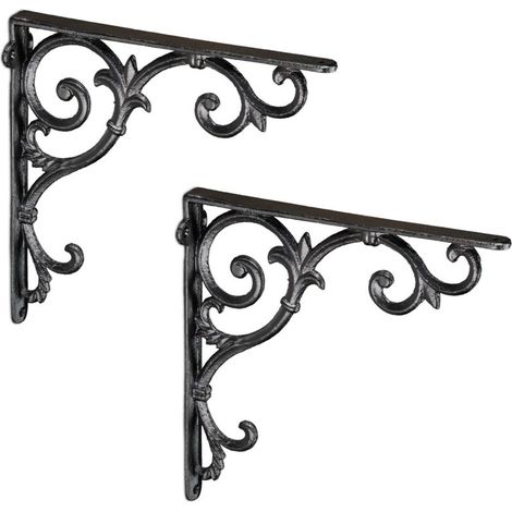 Lot de 2 supports d'étagère style vintage - (1/5)