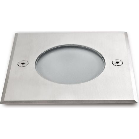 Foco empotrable de suelo ELIO cuadrado GX53 IP67 Inox (1/3)